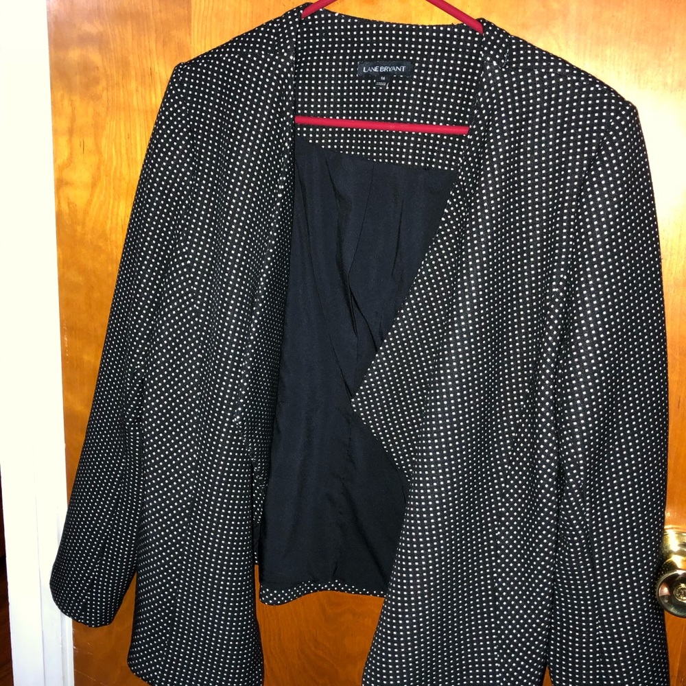 Polka dot blazer